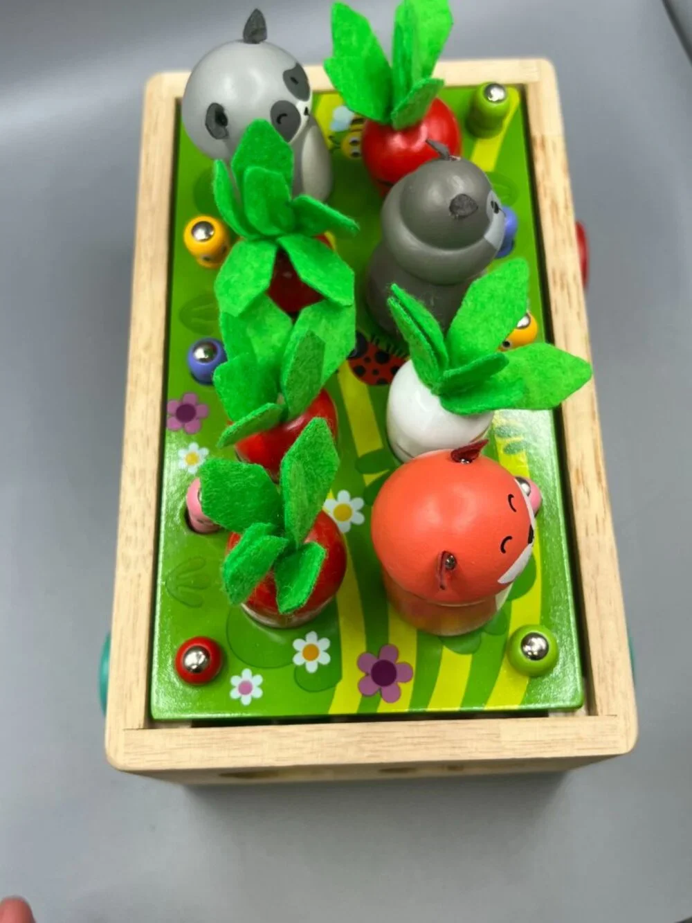 Montessori Wood Sorting Farm/Orchard Set Handcrafted 8.5”x5”x3.5”